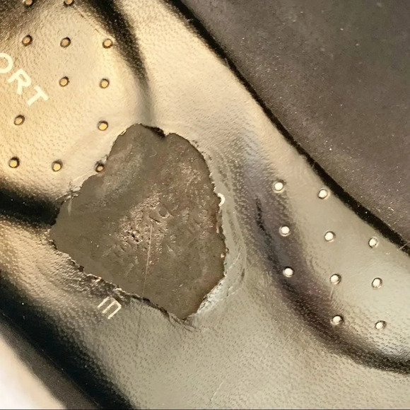 Rockport Grey Suede Wedge Pumps Adiprene by Adidas Heels Bow Workwear Size 10 - Picture 10 of 11